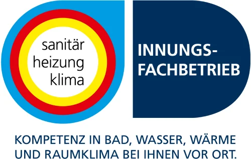 Logo SHK Innungsfachbetrieb mit weißem Hintergrund